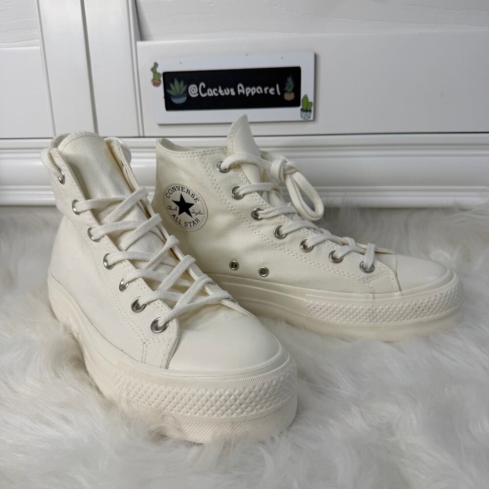 New Y2K Vibe Converse Platform High Tops With Butterfly Size 9 Womens